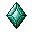Turquoise Rhombus Gem